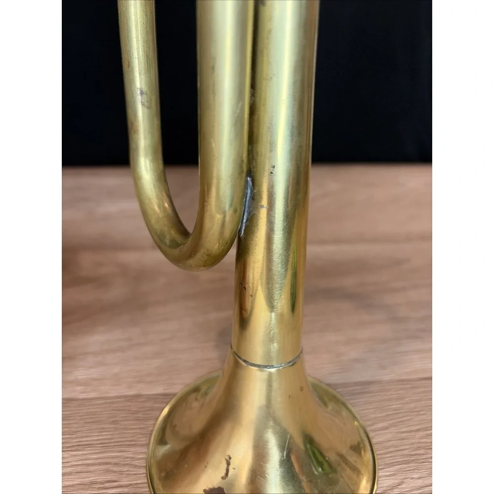 Vintage Brass Military Bugle Horn
